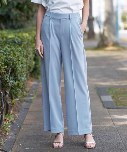 DRESSTERIOR(ドレステリア)の「【接触冷感/ウォッシャブル】センタープレスジョーゼットパンツ(その他パンツ・レディース・ブラック/サックスブルー/チャコールグレー・34/36/38/40)」の16枚目の写真