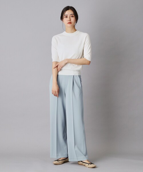 DRESSTERIOR(ドレステリア)の「【接触冷感/ウォッシャブル】センタープレスジョーゼットパンツ(その他パンツ・レディース・ブラック/サックスブルー/チャコールグレー・34/36/38/40)」の22枚目の写真