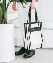 SPERONE（スペロネ）の「カウハイドトリミングキャンバストートバッグ（トートバッグ）」