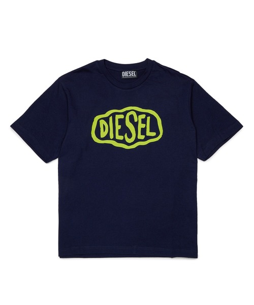 DIESEL KIDS(ディーゼルキッズ)の「DIESEL(ディーゼル)Kids & Junior ブランドロゴ半袖Tシャツカットソー(Tシャツ/カットソー・キッズ・ブラック/レッド/ホワイト/ネイビー/イエロー・16Y/14Y/12Y/10Y/8Y/6Y/4Y)」の3枚目の写真