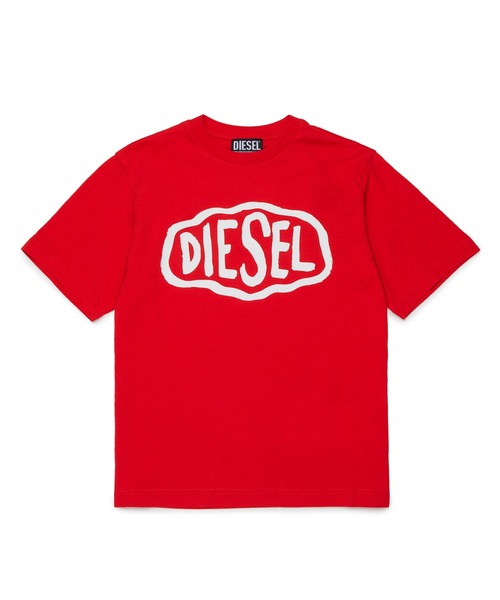 DIESEL KIDS(ディーゼルキッズ)の「DIESEL(ディーゼル)Kids & Junior ブランドロゴ半袖Tシャツカットソー(Tシャツ/カットソー・キッズ・ブラック/レッド/ホワイト/ネイビー/イエロー・16Y/14Y/12Y/10Y/8Y/6Y/4Y)」の5枚目の写真