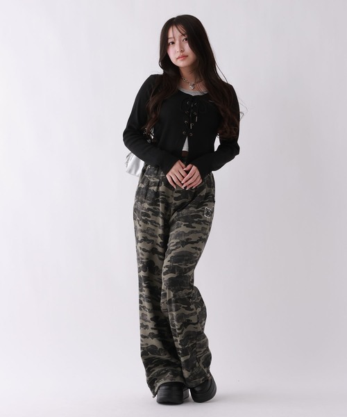 repipi armario(レピピ アルマリオ)の「レースアップTee(Tシャツ/カットソー・キッズ・オフホワイト/グレー/ブラック・SMALL/MEDIUM/LARGE)」の11枚目の写真