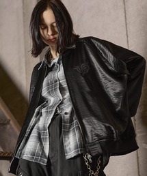 ERAR（エラー）の「【ERAR】トライバルハート刺繍ダブルジップオーバーサイズスカジャン（スカジャン）」