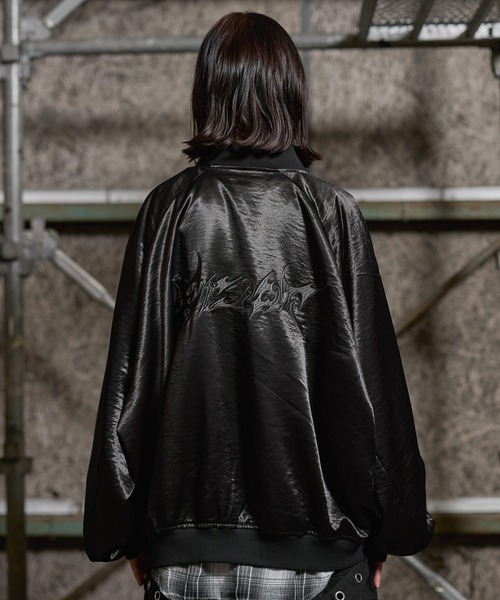 セール】【ERAR】トライバルハート刺繍ダブルジップオーバーサイズ