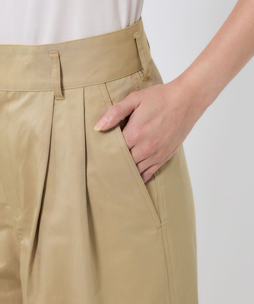 BABYLONE（バビロン）の「シャンブレー2タックチノパンツ（チノパンツ・レディース・ブラック/ベージュ・36inch/38inch）」の20枚目の写真