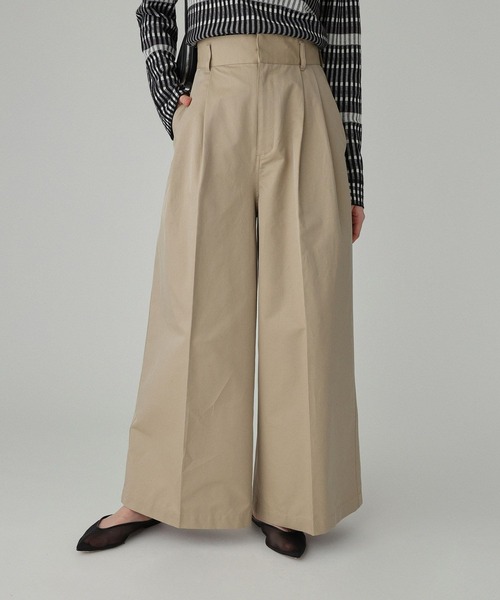 BABYLONE（バビロン）の「シャンブレー2タックチノパンツ（チノパンツ・レディース・ブラック/ベージュ・36inch/38inch）」の9枚目の写真