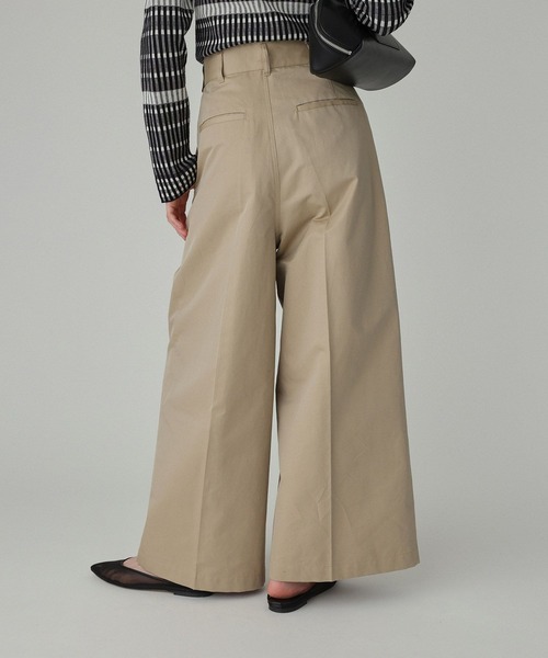 BABYLONE（バビロン）の「シャンブレー2タックチノパンツ（チノパンツ・レディース・ブラック/ベージュ・36inch/38inch）」の10枚目の写真