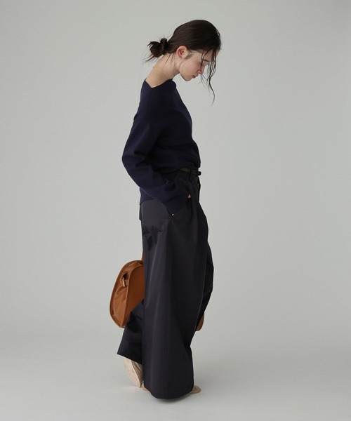 BABYLONE（バビロン）の「シャンブレー2タックチノパンツ（チノパンツ・レディース・ブラック/ベージュ・36inch/38inch）」の8枚目の写真