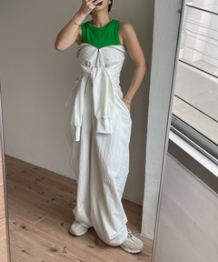 アンヌークDrawstring Vneck Combinaison セール】Drawstring Vneck Combinaison（サロペット/オーバーオール