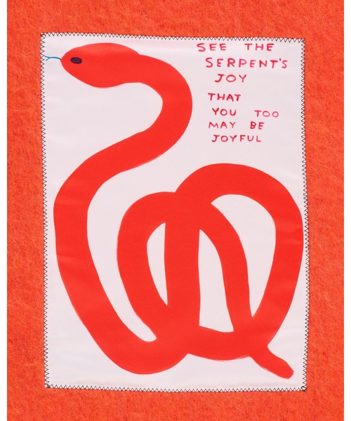 MARC JACOBS（マークジェイコブス）の「ARTIST SHRIGLEY SNAKE WOOL SCARF/デヴィッド・シュリグリー x マーク ジェイコブス スネーク ウール スカーフ（マフラー・レディース・オレンジ系その他・ONE SIZE）」の6枚目の写真