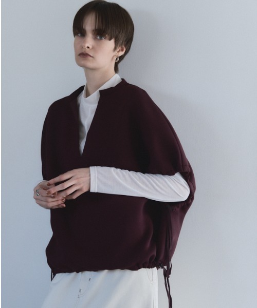 Muel Chic(ミュエルシック)の「Luka CS ルカカットソー(Tシャツ/カットソー・レディース・オフホワイト/ブラック/マルーン・FREE)」の5枚目の写真