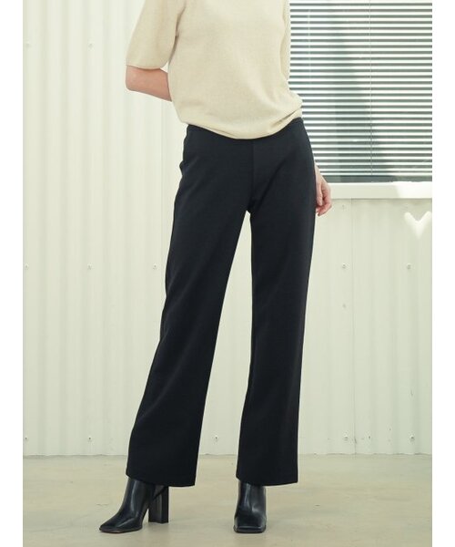 ACUD(アクド)の「Bending Semi Wide Pants _Black(スラックス・レディース・ブラック・M/S)」の1枚目の写真