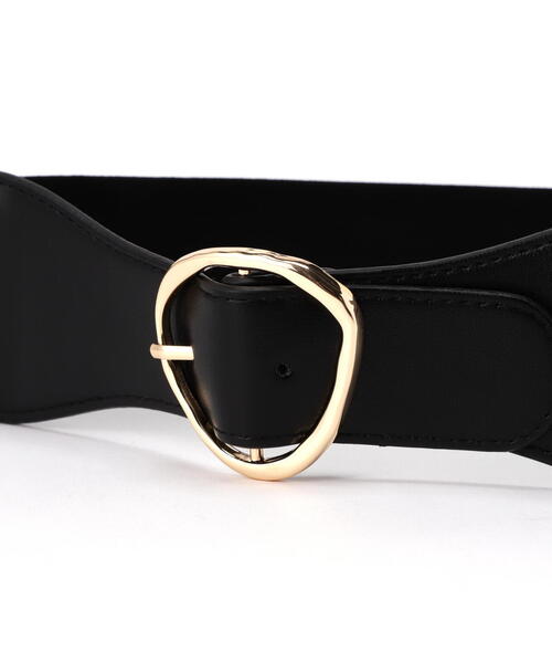 FREE'S MART（フリーズマート）の「ビッグバックル太ゴムベルト（ベルト・レディース・ブラック・ﾌﾘ-）」の3枚目の写真