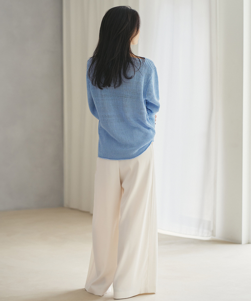 plage(プラージュ)の「Tuck Wide パンツ(その他パンツ・レディース・ブラック/ホワイト・34/36/38)」の22枚目の写真