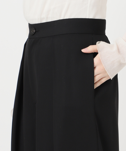 plage（プラージュ）の「Tuck Wide パンツ（その他パンツ・レディース・ホワイト/ブラック・36/38/34）」の3枚目の写真