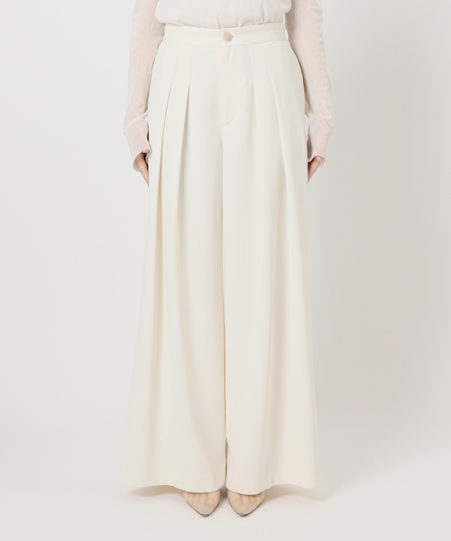 plage（プラージュ）の「Tuck Wide パンツ（その他パンツ・レディース・ホワイト/ブラック・36/38/34）」の10枚目の写真