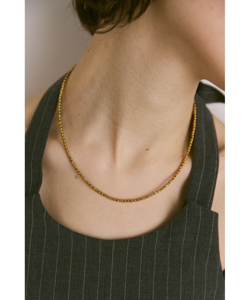 un/neu（アンノイ）の「メタルビーズシンプルネックレス（ネックレス・レディース・シルバー/ゴールド・FREE）」の13枚目の写真