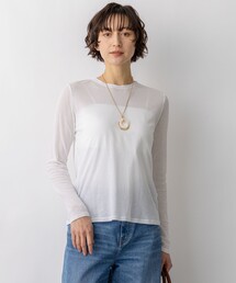 シアーフライス レイヤード ロンTEE