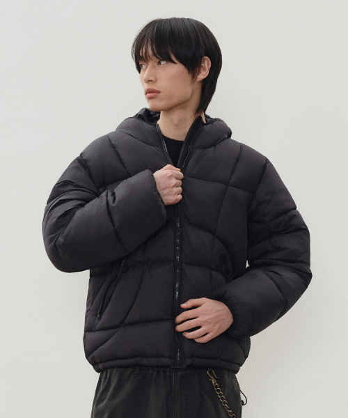 LEIRE（ルアール）の「バラクラバフーパー フードパディング [ブラック]（ダウンジャケット/コート・メンズ・その他・LARGE/MEDIUM/SMALL）」の4枚目の写真