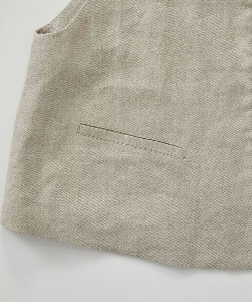 LOISIR（ロワズィール）の「リネンツイルベスト（ベスト・レディース・キナリ・FREE）」の10枚目の写真