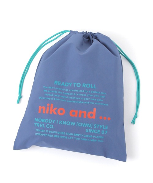 ニコロゴトラベル巾着/Mサイズ（トラベルグッズ）｜niko and