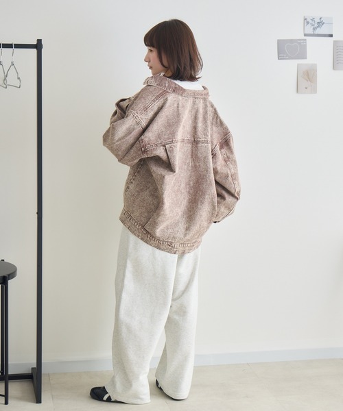 RU.TI.LE(ルチル)の「【RU.TI.LE】ケミカル加工オーバーデニムジャケット(デニムジャケット・レディース・ブラウン/ベージュ・MEDIUM)」の14枚目の写真