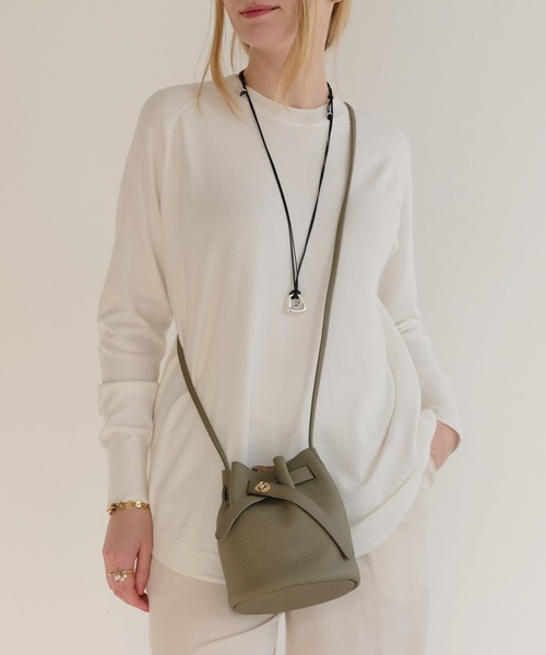 ZAKKA-BOX(ザッカボックス)の「リアルレザーキンチャクポシェット(ショルダーバッグ・レディース・ブラック/グレー系その他・FREE)」の22枚目の写真