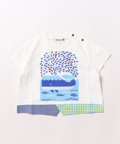 RAGMART(ラグマート)の「アニマルプリント半袖Tシャツ(Tシャツ/カットソー・キッズ・グリーン/ベージュ/ブルー/オフホワイト・95cm/90cm/80cm)」の2枚目の写真