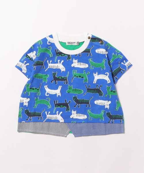 RAGMART(ラグマート)の「アニマルプリント半袖Tシャツ(Tシャツ/カットソー・キッズ・グリーン/ベージュ/ブルー/オフホワイト・95cm/90cm/80cm)」の4枚目の写真