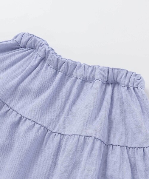 BeBe（ベベ）の「針抜き丸襟長袖ブラウス+サスペンダースカートセット（その他ベビーウェア・キッズ・ブルー/ベージュ・90cm/80ｃｍ）」の20枚目の写真
