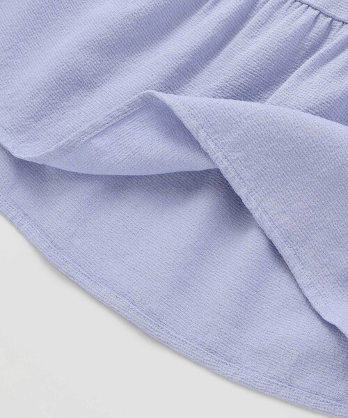 BeBe（ベベ）の「針抜き丸襟長袖ブラウス+サスペンダースカートセット（その他ベビーウェア・キッズ・ブルー/ベージュ・90cm/80ｃｍ）」の21枚目の写真