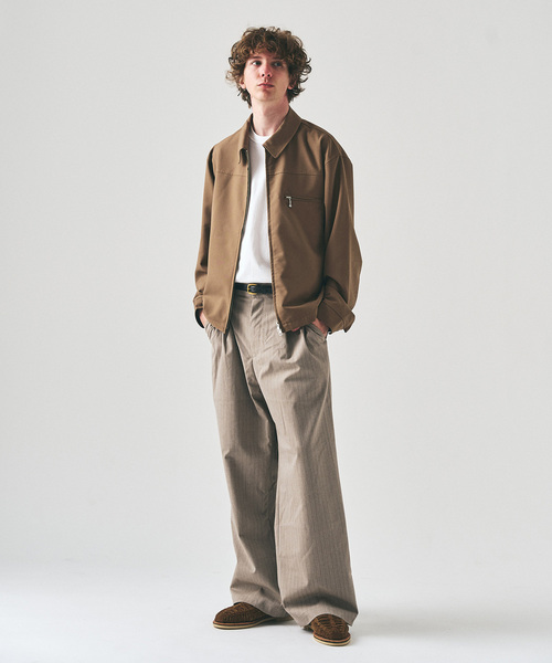 417 EDIFICE(フォーワンセブンエディフィス)の「TR ワイドイージーパンツ(スラックス・メンズ・ブラック/チャコールグレー/グレー/ベージュ/ベージュ系その他・SMALL/MEDIUM/LARGE)」の10枚目の写真