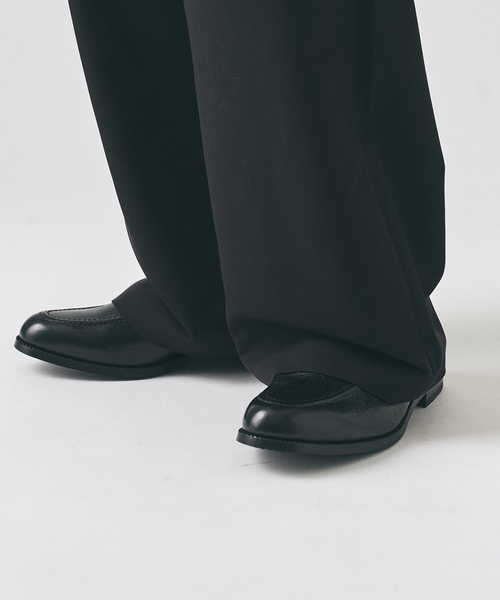 417 EDIFICE(フォーワンセブンエディフィス)の「TR ワイドイージーパンツ(スラックス・メンズ・ブラック/チャコールグレー/グレー/ベージュ/ベージュ系その他・SMALL/MEDIUM/LARGE)」の15枚目の写真