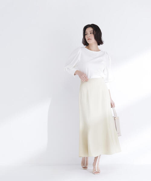 NATURAL BEAUTY BASIC(ナチュラルビューティーベーシック)の「◇パフスリーブカットソートップス(Tシャツ/カットソー・レディース・ラベンダー/チャコールグレー/オフホワイト・FREE)」の18枚目の写真