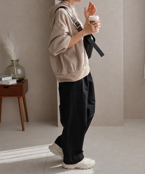 Social GIRL(ソーシャルガール)の「《Social GIRL》ナイロンカーブパンツ(その他パンツ・レディース・ブラック・M)」の9枚目の写真