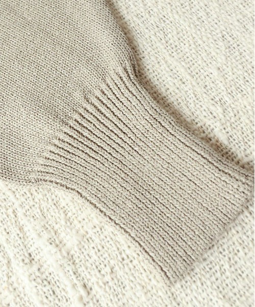 WALANCE（ワランス）の「paper knit 2way cardigan（カーディガン/ボレロ・レディース・ブラック/オリーブ/ベージュ×ブラック/サンドベージュ・FREE）」の19枚目の写真