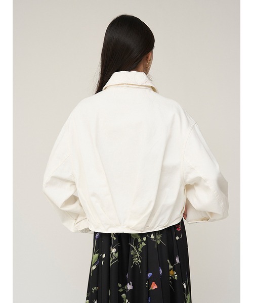 SNIDEL（スナイデル）の「バリエタックバルーンブルゾン（ブルゾン・レディース・ベージュ/ホワイト/ブルー・F）」の11枚目の写真