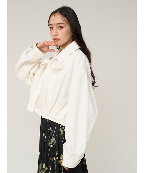 SNIDEL（スナイデル）の「バリエタックバルーンブルゾン（ブルゾン・レディース・ベージュ/ホワイト/ブルー・F）」の12枚目の写真