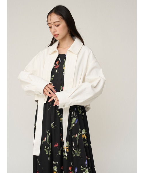 SNIDEL（スナイデル）の「バリエタックバルーンブルゾン（ブルゾン・レディース・ベージュ/ホワイト/ブルー・F）」の19枚目の写真