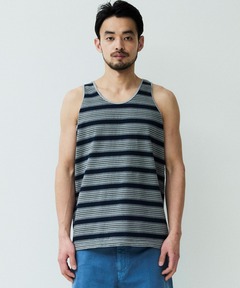 ピグメントボーダータンクトップ