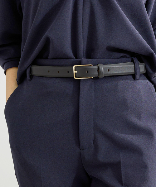 IENA(イエナ)の「MANUELA/マヌエラ LEATHER BELT ベルト MN25S 005NA(ベルト・レディース・ブラック/カーキ・FREE)」の3枚目の写真