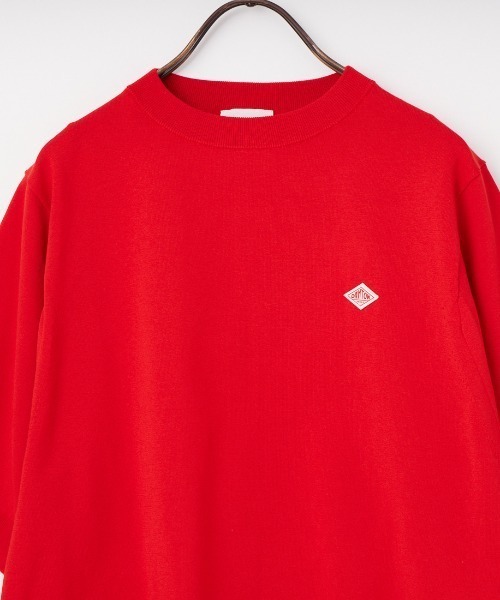 DANTON（ダントン）の「[DANTON/ダントン] ハーフスリーブ クルーネック サマーニット（ニット/セーター・レディース・ブルー/レッド/グレイッシュベージュ/ブラック・36）」の6枚目の写真