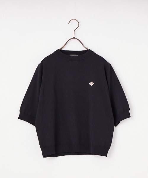 DANTON（ダントン）の「[DANTON/ダントン] ハーフスリーブ クルーネック サマーニット（ニット/セーター・レディース・ブルー/レッド/グレイッシュベージュ/ブラック・36）」の16枚目の写真