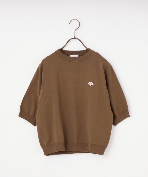 DANTON（ダントン）の「[DANTON/ダントン] ハーフスリーブ クルーネック サマーニット（ニット/セーター・レディース・ブルー/レッド/グレイッシュベージュ/ブラック・36）」の17枚目の写真