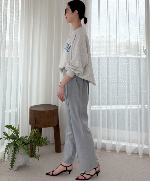 Doux archives(ドゥアルシーヴ)の「センターピンタックセミフレアパンツ(その他パンツ・レディース・グレー/アイボリー/ブラウン・MEDIUM/SMALL)」の21枚目の写真