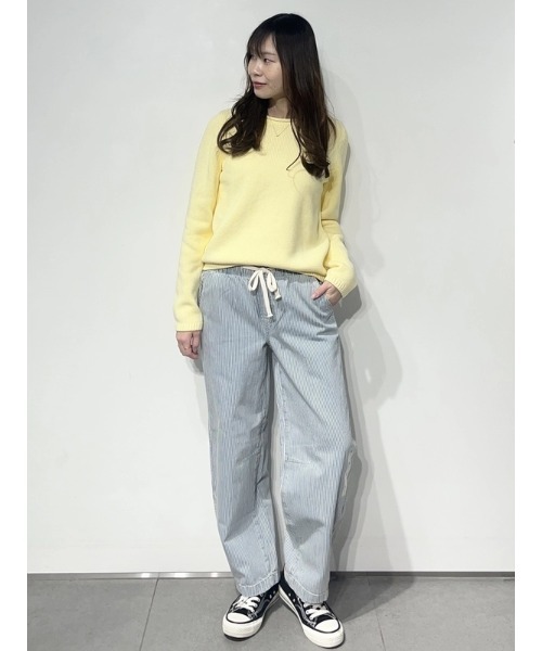 GAP(ギャップ)の「ミッドライズ スーパーソフト ストライプ プルオン バレルデニム(デニムパンツ・レディース・ブルー・XS/XXS/L/M/S)」の6枚目の写真