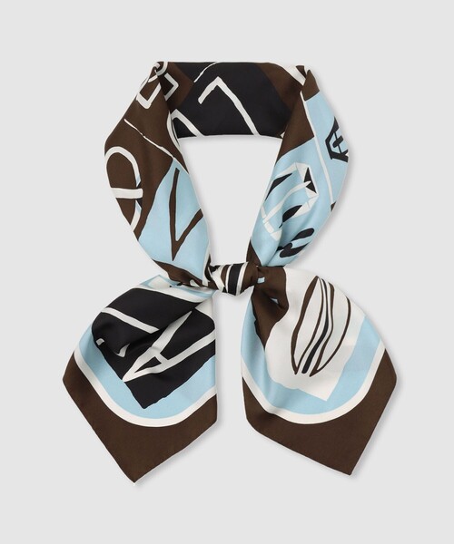 allureville（アルアバイル）の「パッチワークプリントスカーフ（バンダナ/スカーフ・レディース・レッド系その他/ブルー系その他・FREE）」の2枚目の写真