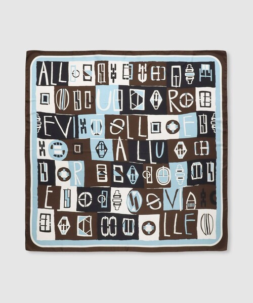 allureville（アルアバイル）の「パッチワークプリントスカーフ（バンダナ/スカーフ・レディース・レッド系その他/ブルー系その他・FREE）」の7枚目の写真