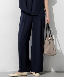ストレッチジョーゼット ワイドパンツ