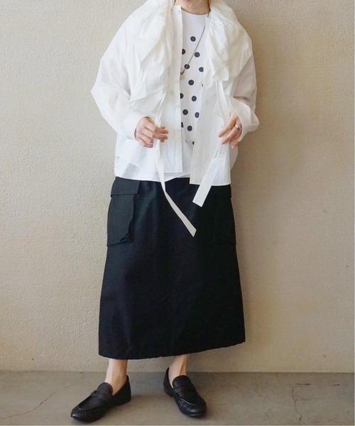 JOURNAL STANDARD LUXE（ジャーナルスタンダード　ラックス）の「Kalina's frill SH（シャツ/ブラウス・レディース・ネイビー/ホワイト・FREE）」の5枚目の写真